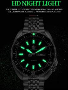 SEA KNIGHT Fashion Brand Men's Business Quartz Watch, New Rotating Bezel, Luminous, Date & Day Display, Waterproof, Men's Watch Gift - one-size - View 6