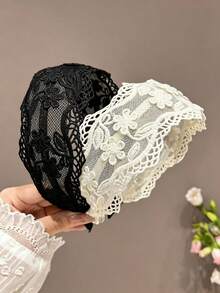 1pc Women's New Chinese Style Embroidered Flower Hairband, Retro Style Wide Headband, Summer Tiaras Valentine's Day,Hairband,Hair Hoop,Hair Accessories Beauty Home Bedroom Decor - Multicolor - View 18
