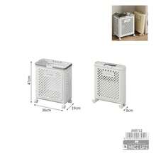 Freestanding Bathroom Cabinet, Large‑Capacity Storage Cupboard, Particle‑Board Multi‑Door Cabinet With Shelves & Built‑In Laundry Hamper, Upright Home Organizer, Practical Furniture For Rental Houses, Small Apartments And Dormitories - Multicolor - View 16
