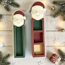 1pc/2pcs Large & Small Christmas Santa & Reindeer Silicone Molds, Gift Decoration Plaster Resin Molds, Perfect For Handmade Crafts, Gift Making, Easy Release & Reusable - Silicone Mold - View 6