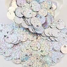 15mm Big Hole Flat Round Sequin Paillettes Large Hole 4mm PVC Loose Sequins And Spangles For Embroidery Applique Knitting Arts Crafts And Embellishment 210pcs/Bag 20g - 20 Grams - View 22
