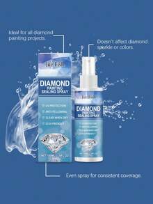 Jue Fish Upgraded Diamond Painting Sealing Spray, 30-Minute Quick Dry Diamond Painting Glue, Fixes And Maintains Diamond Painting Shine, Diamond Painting Accessories Tool, Easy To Use, No Brushing Required (1pc) - View 6