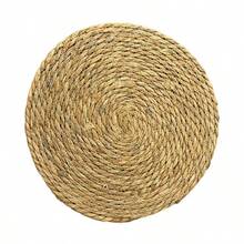 Natural Woven Round Placemat, Heat-Resistant Non-Slip Tabletop Protector, Suitable For Dining Table, Kitchen, Home Tabletop Decoration - View 9
