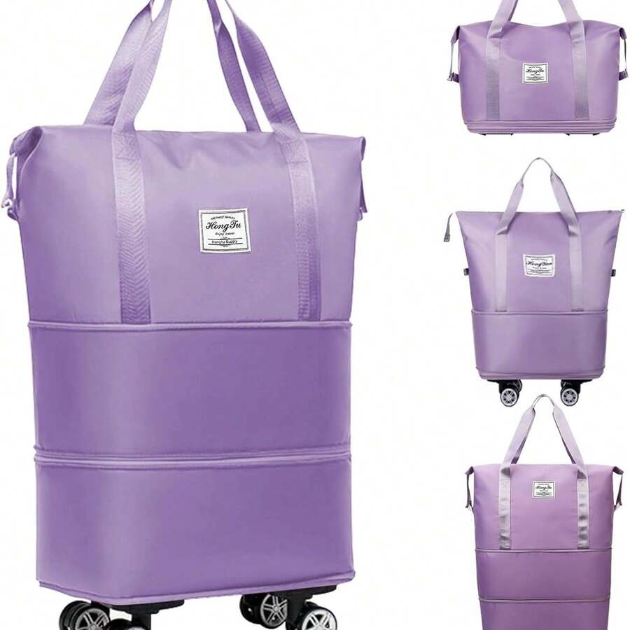 Rolling Travel Bags - Purple - View 1