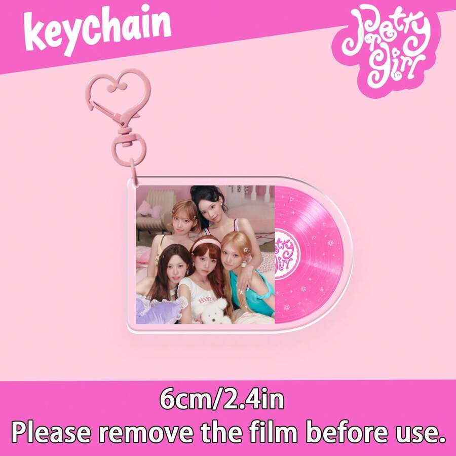Rescene Keychain, Pretty Girl Keychain, Woni, Liv, Minami, May, Zena Keychains, Album Keychains, K-Pop Keychains, Music Fans Merch Good, Double-Sided Keychains, Collectible Keychains, Bag Charms, Car Charms, Holiday Gifts, Birthday Gifts - Multicolor - View 1