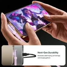 Tzlrxl High-Speed 60W PD Charging Cable, Dual USB-C Interface, 90° Bend Plug, Enhanced Nylon Braided, Multiple Colors And Lengths Available - Pink - View 3