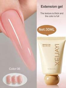 XEIJAYI 15ML Crystal Extension Nail Gel, UV Fast Extension, No Paper Holder, Can Attach Rhinestones - Multicolor - View 23