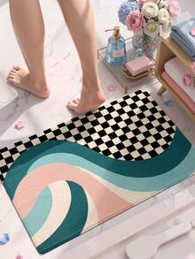 DAJIANG 1 chiếc thảm kẻ ô, thảm bếp, thảm hành lang, phù hợp cho phòng tắm, ngoài trời, trong nhà, hành lang, phòng ngủ, phòng khách, cạnh giường, giặt máy dễ làm sạch, đế chống trượt, thảm trang trí phòng ngủ mùa thu - Nhiều màu - Xem 7