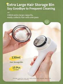 Portable Multifunctional Lint Shaver, USB Rechargeable Fabric Cleaner, Electric Fabric Remover With LED Display, 3 Adjustable Gears For Gentle Detailing On Clothing, Bedding, Furniture, Carpets, Sofas Fabric Lint Shaver - View 8