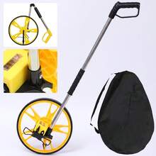 Mechanical Measuring Wheel, Range Resettable, Portable Mechanical Distance Measuring Tool, Precisely Measures Architectural Landscapes And Ergonomics, Comes With A Storage Bag - Yellow - View 3
