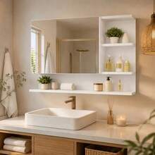 Bathroom Mirrors - White - View 3