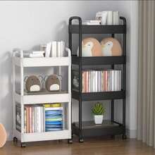Multi-Layer Rolling Storage Cart - Compact Space-Saving Design, Sturdy Plastic Construction, Suitable For Kitchen, Bathroom, Bedroom, Office, Warehouse, Garage - Easy To Assemble, Versatile Multi-Layer Shelf, Household Storage Rack, Requires Manual - Car Storage Rack/Black - View 5