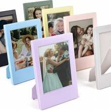20er Pack Kühlschrank Magnetischer Fotorahmen 3 Zoll Kühlschrank Farbiger Fotorahmen Magnet Album für Mini Fotopapier - 20Pcs - Übersicht 7