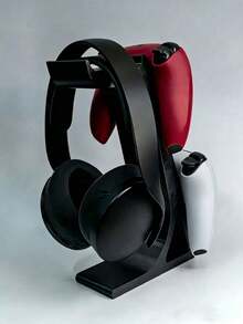 1pc Universal 3-In-1 Game Controller And Headphone Stand, Desktop Storage Rack Can Hold 2 Controllers And 1 Headphone, Space-Saving Durable Gaming Storage Rack, Suitable For Gamers, Home And Office Desktop Accessories - View 14