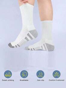 1/5/10 Pairs Men's Short Socks Spring Summer Autumn Black White Outdoor Sports Ankle Socks - Multicolor - View 4