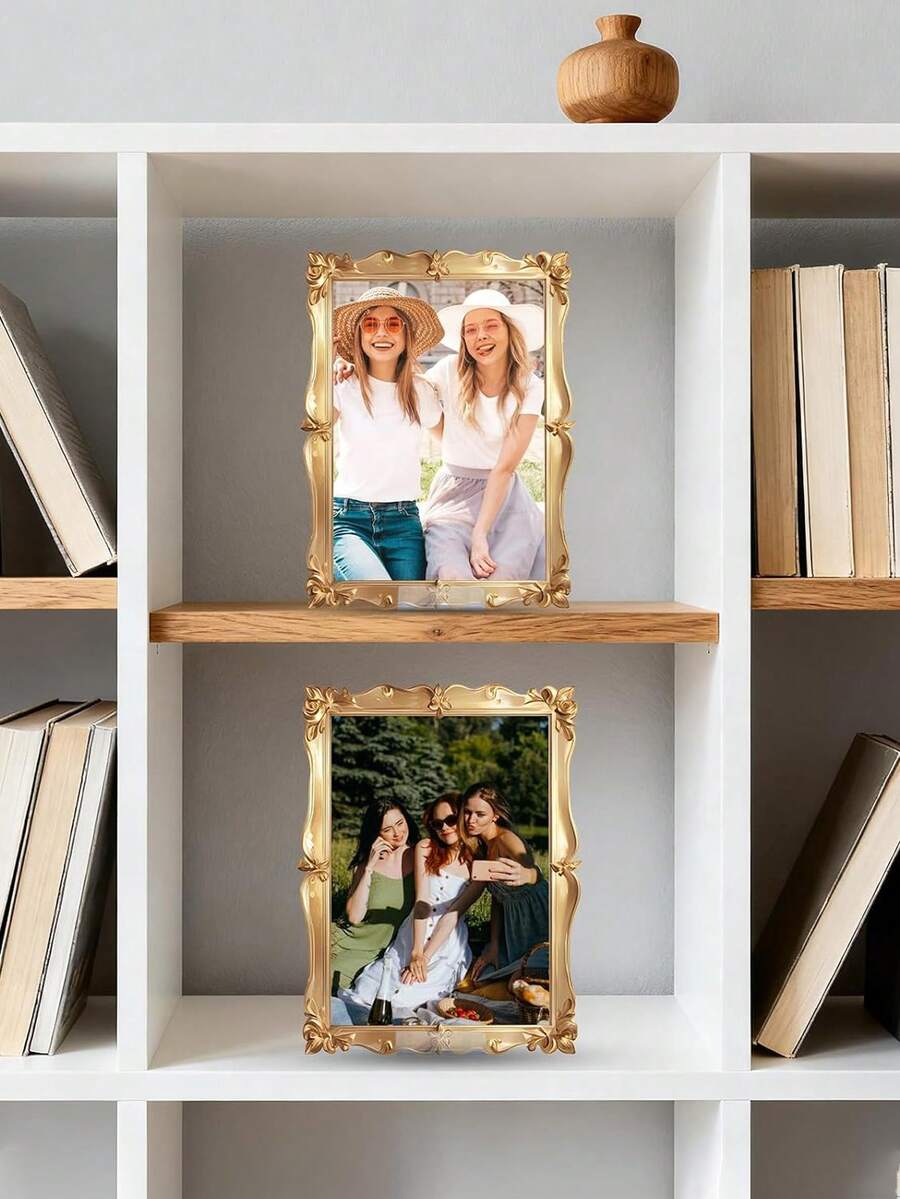 8pcs Acrylic Book Display Stand Adjustable Transparent Book Display Rack Easel Holder Suitable For Home Office Back To School Library Bookshelf Manga Collection Album CD Magazine Postcard Artwork - Multicolor - View 1