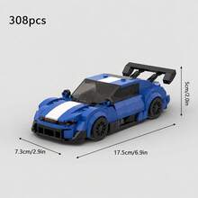 MIKEMENG 312/309/308/325/312/400 片經典 MOC 積木賽車套裝，成人 DIY 組裝汽車玩具模型，適合收藏，城市科技冠軍杯系列，適合作為生日、萬聖節、聖誕節送給男友、丈夫的禮物 - 型號 - 查看 14