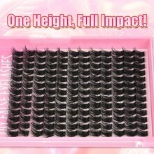 ARISON 120PCS DIY False Eyelashes Makeup Tools Natural Look Cat Eye Look Matte Black False Lashes Extension Supplies - View 5