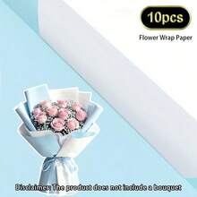 30/10/1入 雙色通用花藝包裝紙 彩色禮品包裝紙 花店手工DIY材料 情人節 母親節 聖誕節 感恩節 生日派對 婚禮 開業慶祝 花束裝飾 - 查看 38