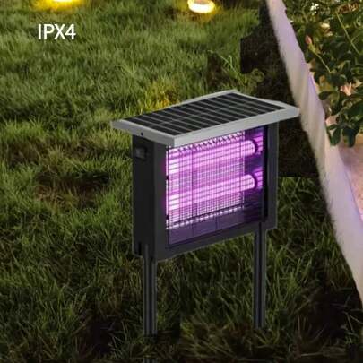 High-Power Rechargeable Outdoor Solar Insect Zapper, Waterproof Design, Powerful Solar Mosquito Killer, Covers 2500 Sq.Ft Area, Equipped With 13 Feet Extension Cord