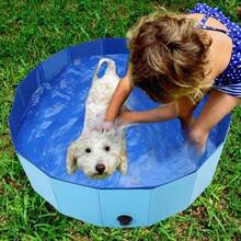Piscina Dobravel Para Cachorro 80x30cm Pvc 100 Litros Pets Crianças Infantil - 1 Unidade - Visão 3