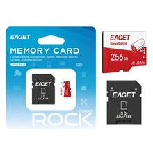 EAGET High Stability TF Memory Card For Security Camera, A1 U3 V30 Surveillance Micro SD Card With SD Adapter Indoor Outdoor Use - View 14