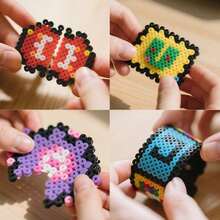 12000pcs/Bag 2.6mm Mini Perler Beads Pixel Art Iron Beads, Colorful Pearl Fuse Beads Puzzle, Handmade DIY 3D Puzzle Toy - Multicolor - View 6