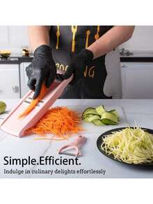 Multi-Color 5-In-1 Kitchen Vegetable Cutter, Potato And Vegetable Slicer, Vegetable Cutter, Julienne Grater And Peeler, Suitable For Small Business Kitchen - Multicolor - View 4