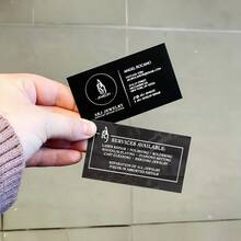 20/200/500/1000pcs Customizable Double-Sided Full Color Waterproof Business Cards With Card Holders, Personalized Photo & Logo Design Business Cards, Entrepreneur Networking Cards, Customized ID Card Holder Set - Multicolor - View 8