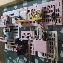 70*50cm No-Drill Pegboard Wall Storage Shelf Vertical Desktop Pegboard Dorm Kitchen Bathroom Home Desk Wall-Mounted Shelf No-Nail Display Rack Wall Storage Organizer - View 11