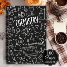 1pc Funny Lab & Science Research Spiral Notebook With Perforated Pages - Retro Periodic Table, Atomic Models Cover - Journal For Chemistry, Physics, Biology Experiments - Gift For Scientists, Students, Teachers - One Book (50 Pages, 100 Pages) - View 8
