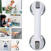 Shower Grab Bar, Assist Handle With Non-Slip Support, Suitable For Bathroom And Shower Use - Vacuum Suction Cup Grab Bar And Accessories - White - View 3