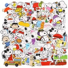 50pcs Snoopy Stickers, Cartoon Anime Snoopy, Charlie Brown, Lucy Van Pelt Pattern Stickers, Suitable For Luggage, Laptop, Notebook And Diary, PVC Waterproof - Multicolor - View 10