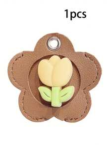 1 buah Gantungan Kunci Tulip, Gantungan Kunci Kulit PU Elegan, Tempat Penyimpanan dan Pelindung Kunci Rumah - Tas Kunci Wanita, Aksesori Gantungan Kunci Lembut, Cocok untuk Wanita dan Anak Perempuan, Hadiah Kecil Halloween dan Natal - View 13