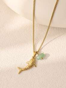 1pc Cute Whale Shark Ocean Element Pendant Necklace, Suitable For Daily Wear, Beach Vacation And Holiday Gift - Whale Shark Necklace - View 10