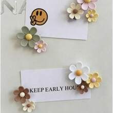 2pcs/5pcs/10pcs Magnet Kulkas Bunga Daisy Lucu, Stiker Kulkas Bunga Resin 3D, Dekorasi Kamar yang Menggemaskan, Perlengkapan Asrama Mahasiswa, Dekorasi Rak (Magnet Tahan Lama, Stiker Dekoratif, Dekorasi Rumah) - beraneka warna - View 3