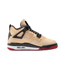 Nike Jordan Air Jordan 4 Classic Versatile GS Mid-Top Basketball Shoes Brown Unisex - Brown - View 2