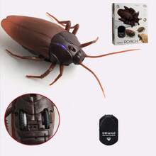 Infrared Remote Control Fake Cockroach Toy, Prank Insect, Scary Trick Insect For Party, Prank Toy - Brown - View 2