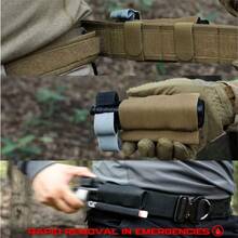 1PC Elastic Holder Tactical Retention Band Quick-Release MOLLE Sleeve Pouch Hook And Loop Mounted For Chest Rig Duty Belt Horizontal Battle Belt Accessory - Multicolor - View 5
