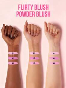 MISSLYN 1pc Playful Blush Powder, Silky Matte Finish, High Pigment Natural Glow Blush & Highlighter Palette, Lightweight Long-Lasting Face Makeup, Suitable For Travel, Y2K Party Makeup Beauty Gift, Powder Blush - #3 - View 7