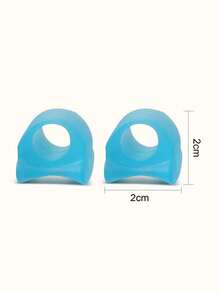 4pcs Gel Toe Separators Durable Toe Spreader Silicone Toe Protector Stretcher Unisex Easy To Wear Foot Care - Multicolor - View 6