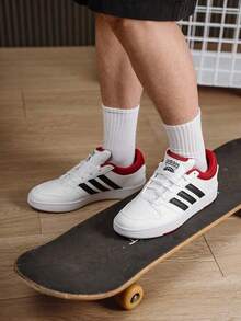Adidas Men's HOOPS CLASSIC 2026 Summer New Retro Color-Block Casual Sports Sneakers KI1061 - White/Black/Red - View 4
