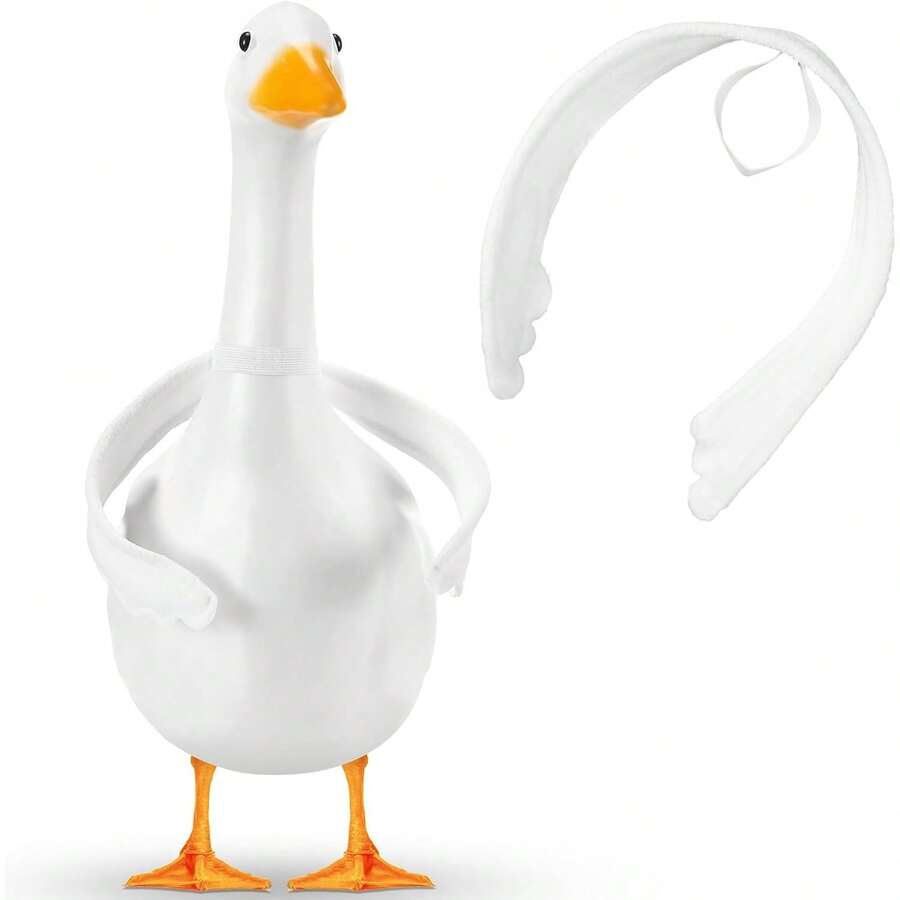 1-2Pcs Poseable Goose Wings For 13-28" Porch Goose,Wavy Edge For Lawn, Patio,Outdoor Statue Decoration - Goose Wing - View 1