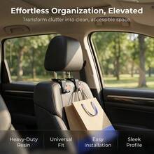 2pcs Double Layer Petal Small Hooks Car Seat Hidden Backrest Hooks Multi-Functional Creative Car Hooks - A - View 5