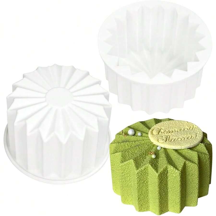 Nonstick Silicone Chocolate Mousse Mold, Reusable Round Cup Cake Candy Mold For Baking Dessert Treats (Round) - Multicolor - View 1