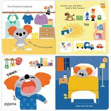 Baby Bedtime Routine Cognitive Picture Book, Simulating Bathing, Changing Pajamas, Tidying Toys And Going To Sleep Complete Evening Sequence, Little Koala Sleep Theme Pull-And-Push Cardboard Book, Solving Children's Bedtime Procrastination And Reluctance To Sleep, Cultivating Children's Routine Habits, No Sharp Edges, Reusable For Multiple Readings, Suitable For Bedtime Parent-Child Reading, Guiding Children To Develop A Regular Sleep Schedule - Royal Blue - View 8
