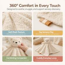 Baby Cute Soothing Brown Bear Toy, Cartoon Multi-Functional Rabbit Companion Educational Toy, Outdoor Companion Toy, Parent-Child Interactive Game, Newborn Gift Box Toy - Multicolor - View 8