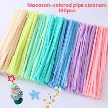 100-300pcs 30cm Multicolor Chenille Stems, Macaron Chenille Stems Craft Materials, Pipe Cleaner Handmade Kit, Art Project Activity Creative, DIY Art And Craft Project Bulk Craft Supplies, Creative Gift Wrapping Party Decoration - Multicolor - View 3