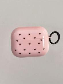Ins韓系小愛心波點藍牙耳機保護殼，粉色小愛心保護殼適用於AirPods 4保護殼， Pro 2 Apple 3新款保護殼，送給朋友的禮物 - 黑色小愛心波點 - 查看 9