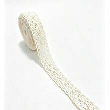 1pc 5.5 Inch Hollow Lace Trim Bow Ribbon, DIY Decorative Tape, Suitable For Flower Box, Hair Accessory, Fabric, Lingerie Sewing Accessories, Multi-Functional Hollow Lace Craft Tape, Suitable For Sewing Handmade Projects - A - View 6